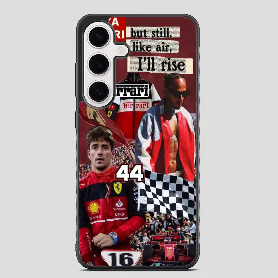 Charles Leclerc Collage Samsung Galaxy S24 FE Case