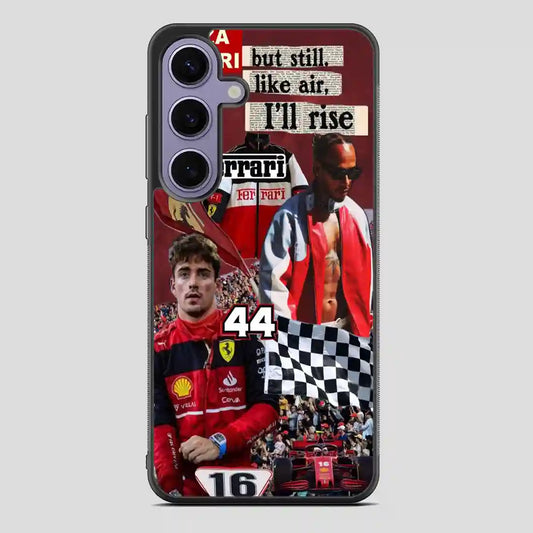 Charles Leclerc Collage Samsung Galaxy S24 Case