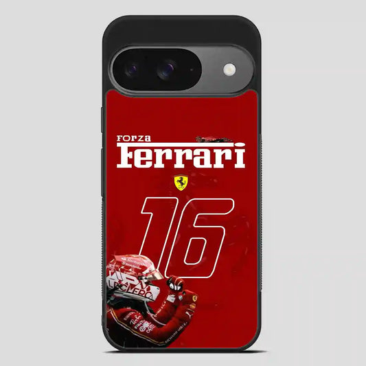 Charles Leclerc Ferrari Forza Google Pixel 9 Case