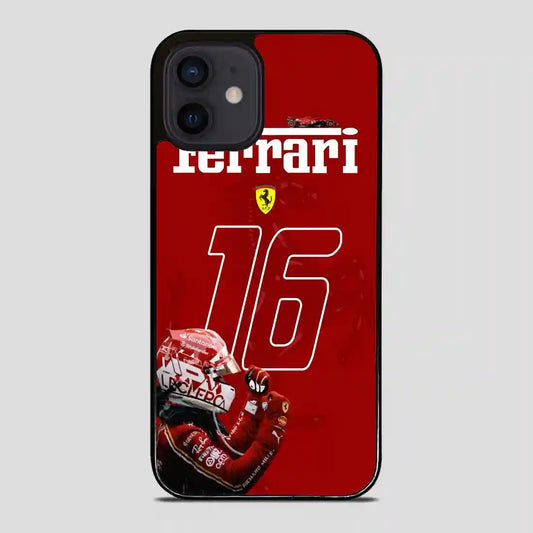 Charles Leclerc Ferrari Forza iPhone 12 Mini Case