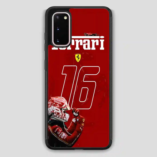 Charles Leclerc Ferrari Forza Samsung Galaxy S20 Case