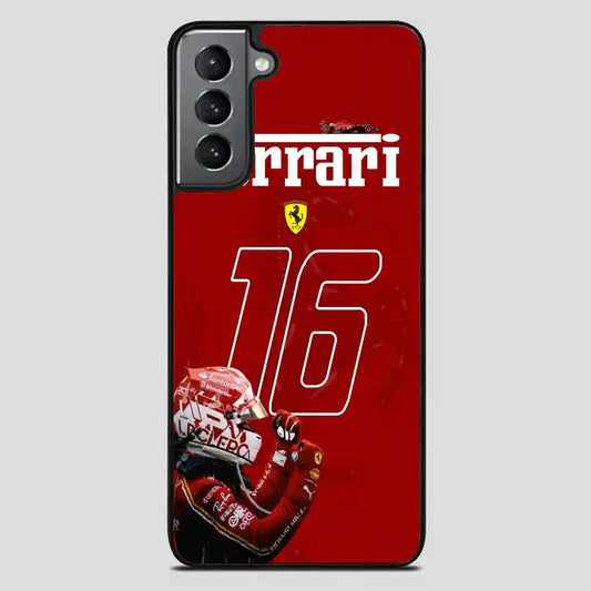 Charles Leclerc Ferrari Forza Samsung Galaxy S21 FE Case