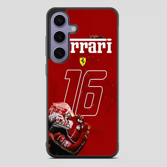 Charles Leclerc Ferrari Forza Samsung Galaxy S24 Case