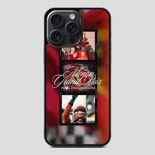 Charles Leclerc Forza Ferrari iPhone 15 Pro Case