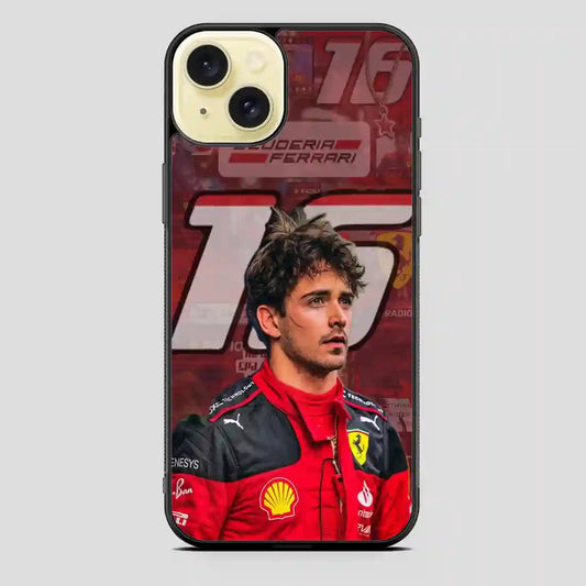 Charles Leclerc iPhone 15 Plus Case