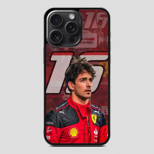 Charles Leclerc iPhone 15 Pro Case