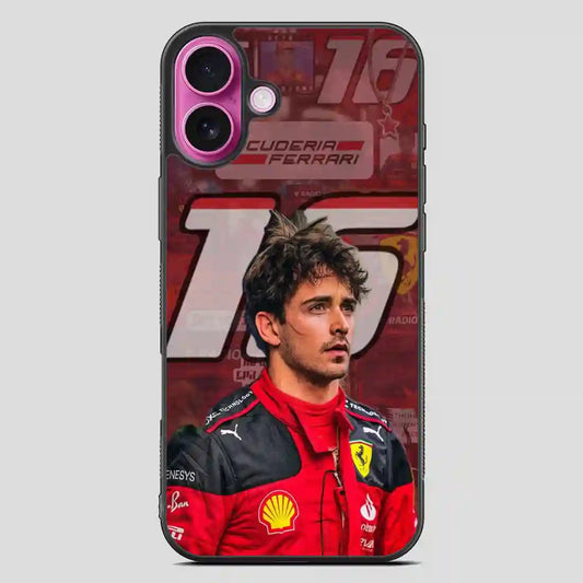 Charles Leclerc iPhone 16 Plus Case