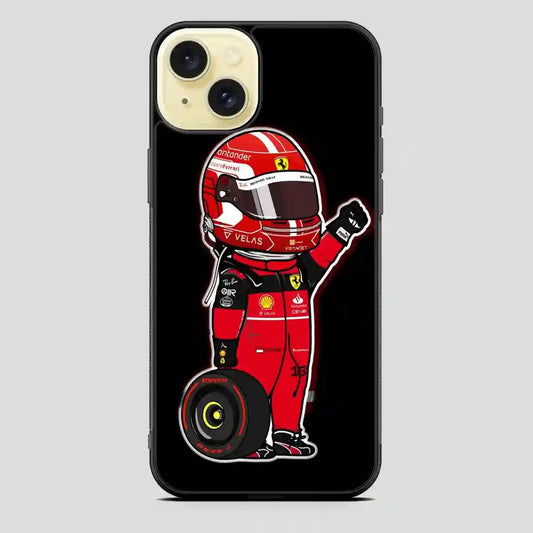 Charles Leclerc Mini iPhone 15 Plus Case