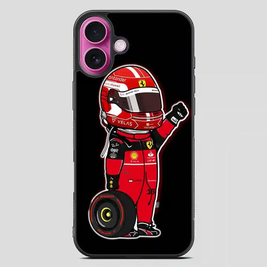 Charles Leclerc Mini iPhone 16 Plus Case