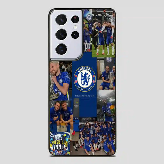 Chelsea Collage Player Samsung Galaxy S21 Ultra Case