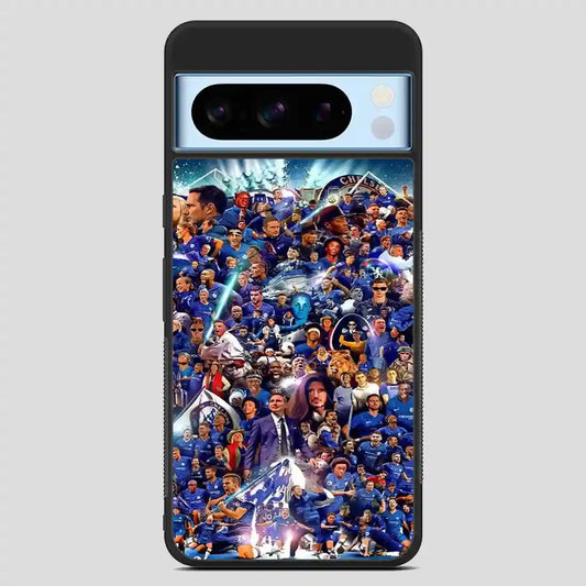 Chelsea Football Club Collage Player Google Pixel 8 Pro Case