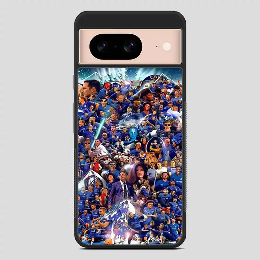 Chelsea Football Club Collage Player Google Pixel 8 Case