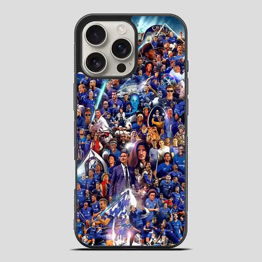 Chelsea Football Club Collage Player iPhone 16 Pro Max Case