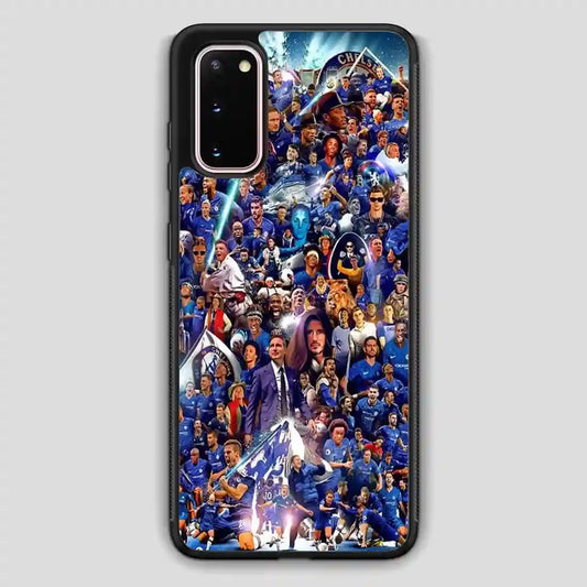 Chelsea Football Club Collage Player Samsung Galaxy S20 Case