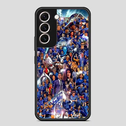 Chelsea Football Club Collage Player Samsung Galaxy S22 Case