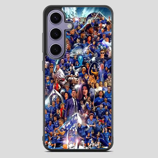 Chelsea Football Club Collage Player Samsung Galaxy S23 FE Case