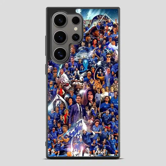 Chelsea Football Club Collage Player Samsung Galaxy S24 Ultra Case