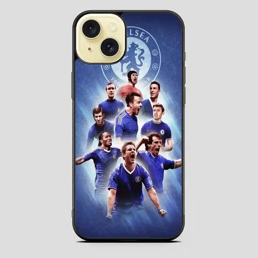 Chelsea Football Club Player Vintage iPhone 15 Plus Case