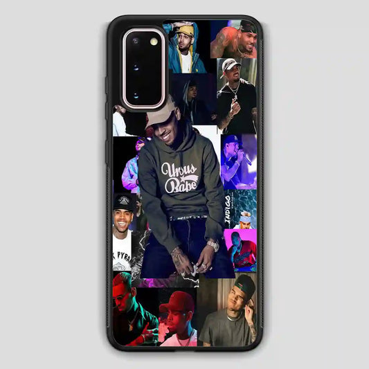 Chris Brown Rapper Collage Samsung Galaxy S20 Case