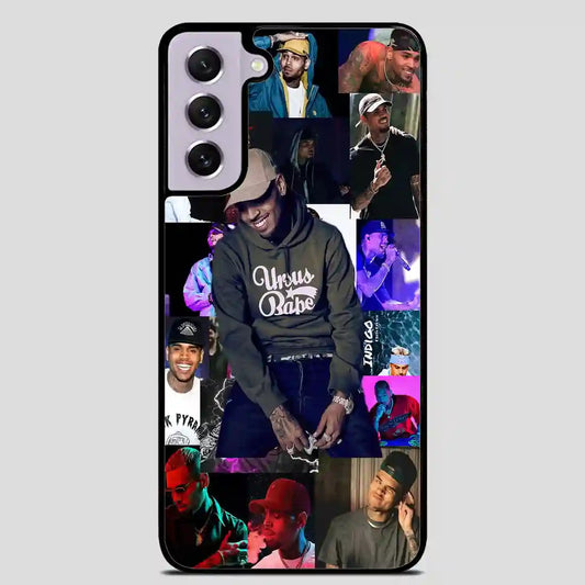 Chris Brown Rapper Collage Samsung Galaxy S21 Case