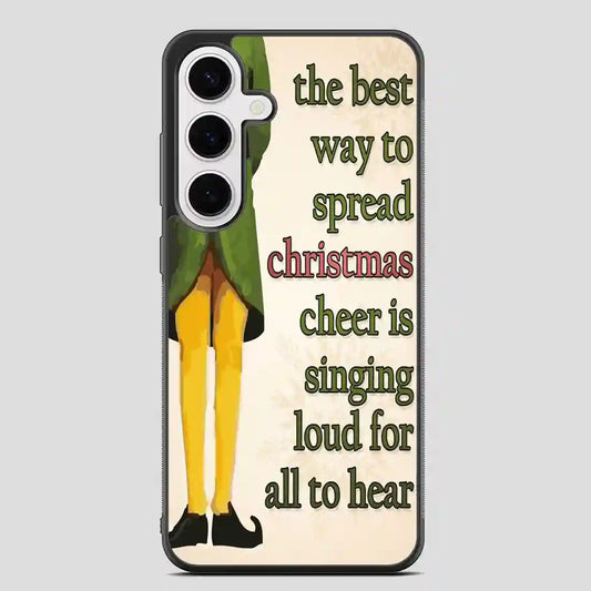 Christmas Elf Quote Samsung Galaxy S24 FE Case