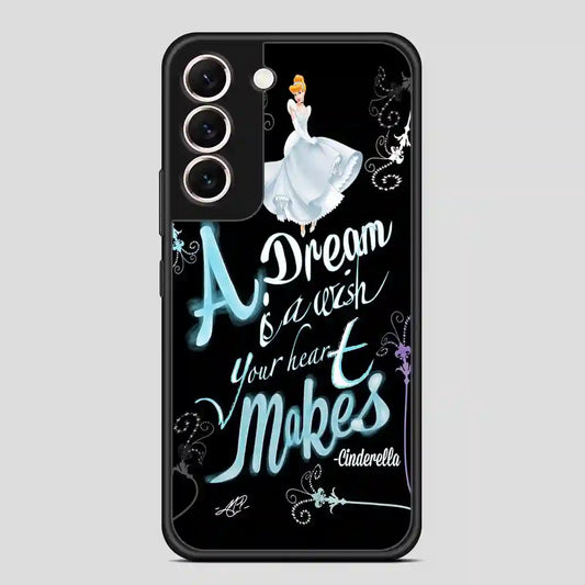 Cinderella Disney Black Samsung Galaxy S22 Case