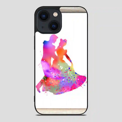 Cinderella Watercolor Art iPhone 14 Case