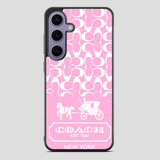 Coach Pattern New York Samsung Galaxy S24 Case