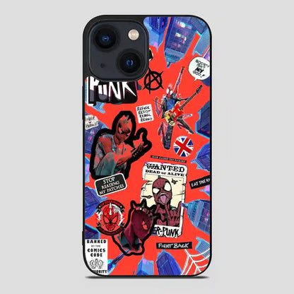 Cool Miles Morales Spider Punk iPhone 14 Case