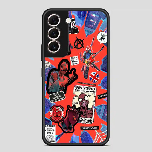 Cool Miles Morales Spider Punk Samsung Galaxy S22 Case