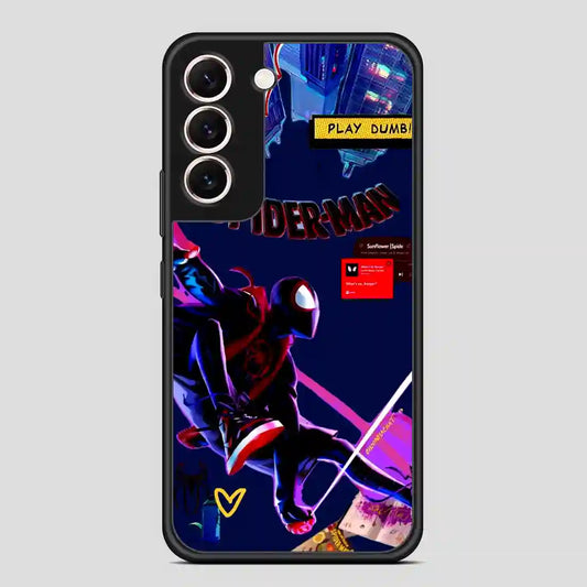 Cool Miles Morales Spiderman Samsung Galaxy S22 Case