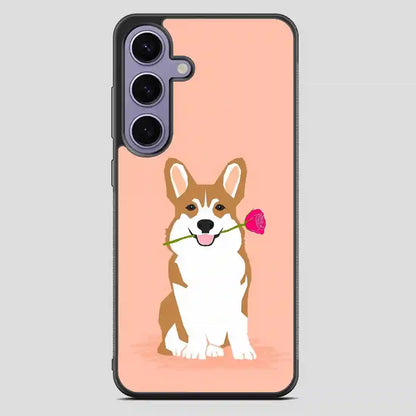 Corgis Flower Samsung Galaxy S23 FE Case