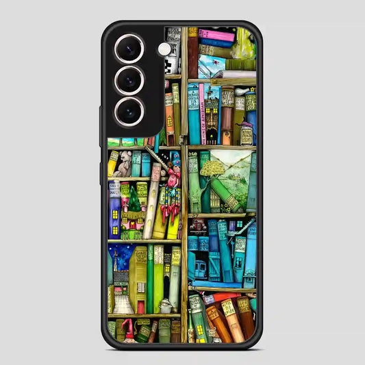 Cute Bookshelf Quote Samsung Galaxy S22 Case