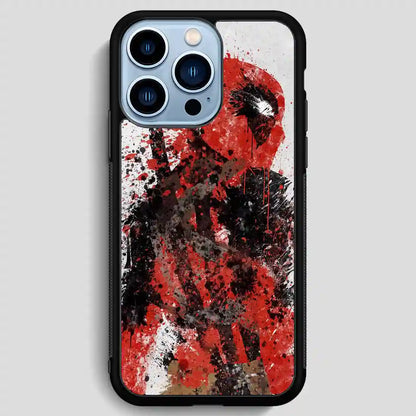 Deadpool Painting Watercolor iPhone 13 Pro Max Case