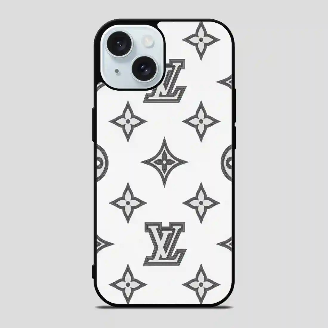 Design Lv White iPhone 15 Case