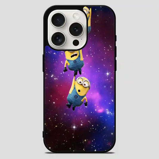 Despicable Me Minions Fall In The Galaxy iPhone 15 Pro Max Case