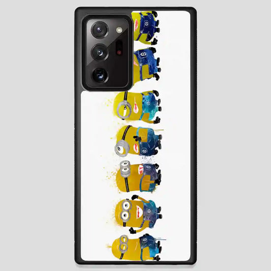 Despicable Me Minions Line Up Watercolor Samsung Galaxy Note 20 Ultra Case