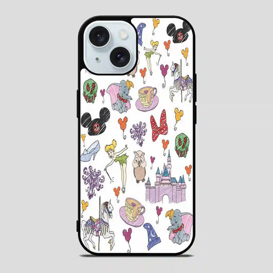 Disney Collage iPhone 15 Case