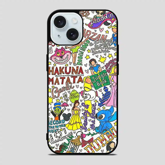 Disney Family Collage iPhone 15 Case