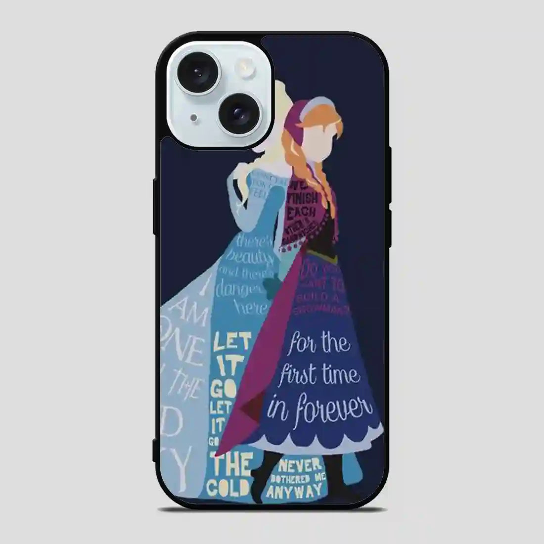 Disney Frozen Anna And Elsa Collage iPhone 15 Case