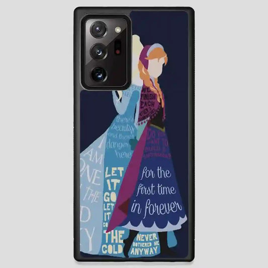 Disney Frozen Anna And Elsa Collage Samsung Galaxy Note 20 Ultra Case