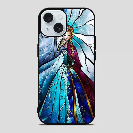 Disney Frozen Anna And Elsa Face iPhone 15 Case