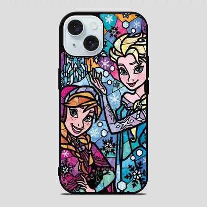 Disney Frozen Stain Glass iPhone 15 Case