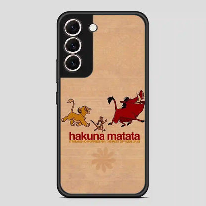 Disney Hakuna Matata Liong King Pumba Samsung Galaxy S22 Case