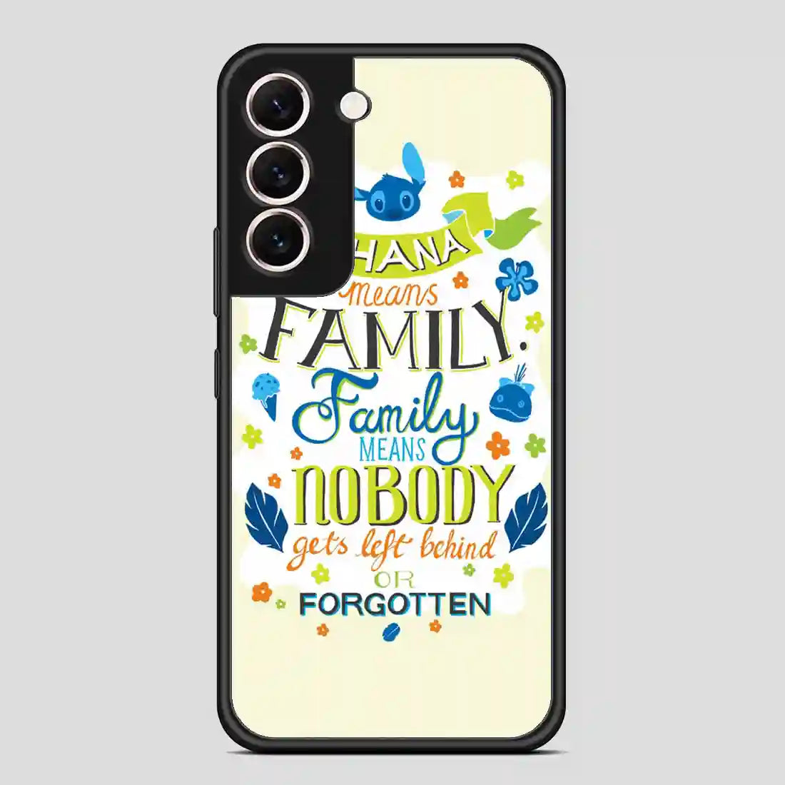 Disney Lilo And Stitch Ohana Means Family Samsung Galaxy S22 Case