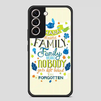 Disney Lilo And Stitch Ohana Means Family Samsung Galaxy S22 Case