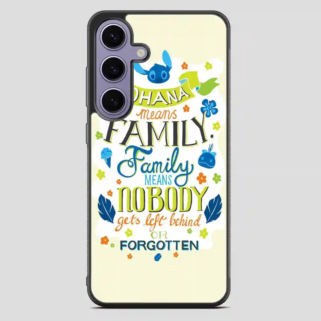 Disney Lilo And Stitch Ohana Means Family Samsung Galaxy S23 FE Case