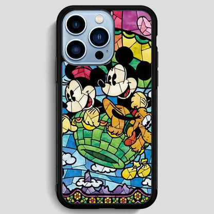 Disney Mickey Mouse Stain Glass iPhone 13 Pro Max Case