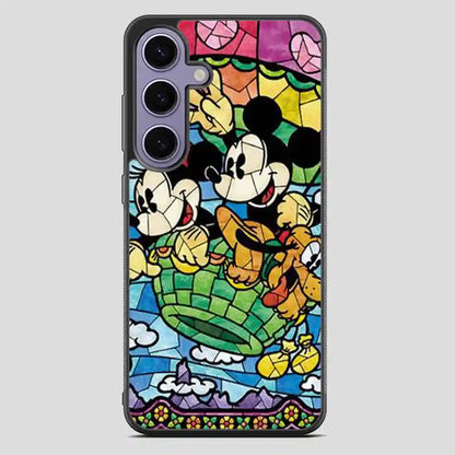 Disney Mickey Mouse Stain Glass Samsung Galaxy S23 FE Case