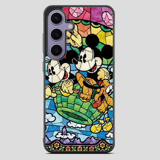 Disney Mickey Mouse Stain Glass Samsung Galaxy S23 FE Case